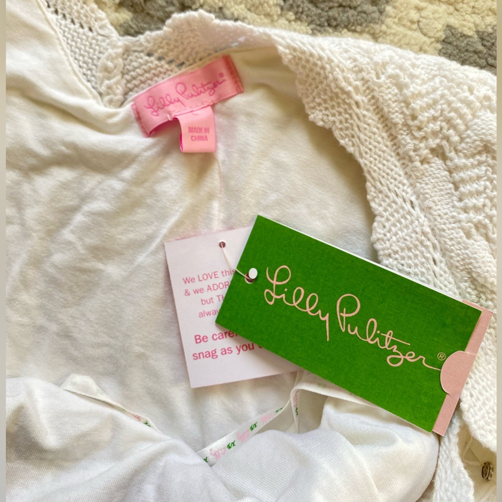 Lilly Pulitzer White Knit Coquette Dress - Picture 4 of 5